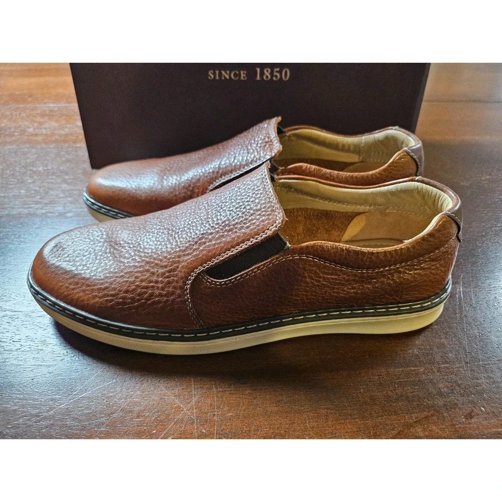 Boys Size 6 Johnston & Murphy McGuffey 2 Woven Slip-On New in box‎ MFRP $129